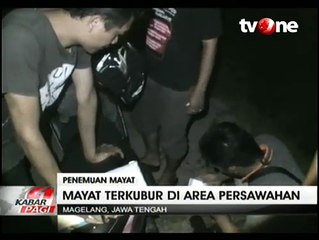 Warga Magelang, Temukan Mayat Tak Dikenal Terkubur di Persawahan