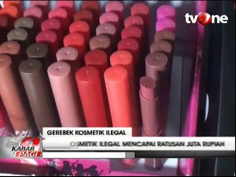 Gudang Penyimpanan Kosmetik Ilegal Digerebek