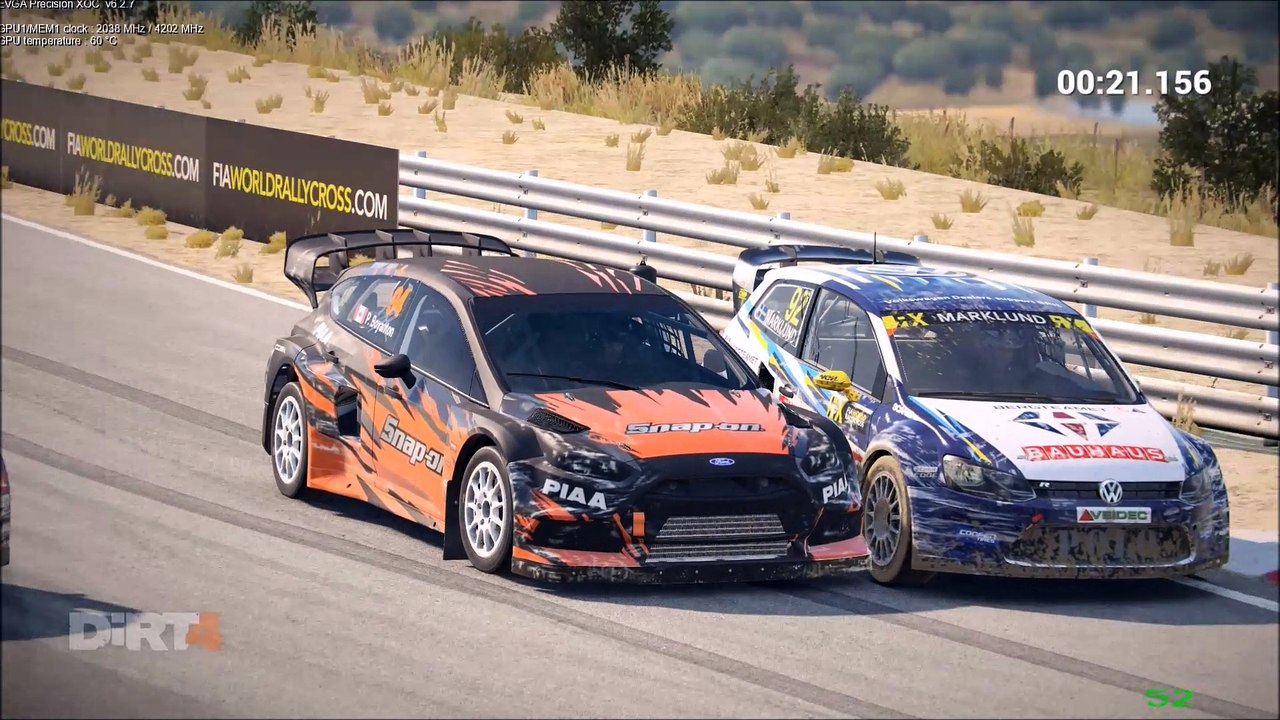 DiRT 4 Fly Cam FIA World Rallycross Champs Qual Q4 Montalegre Portugal