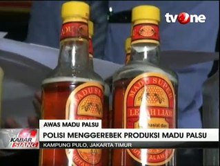 Polisi Gerebek Rumah Produksi Madu Palsu di Kampung Pulo