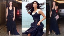 Priyanka Chopra & Nick Jonas Engagement: Alia Bhatt copies Jhanvi Kapoor's dress for party|FilmiBeat