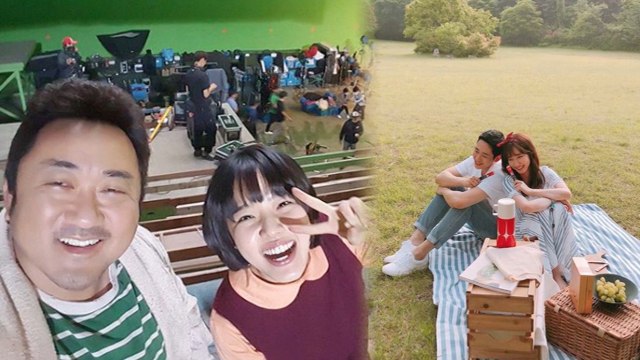 [Showbiz Korea] Today's StarPic! Ma Dong-seok(마동석) & Park Eun-bin(박은빈)