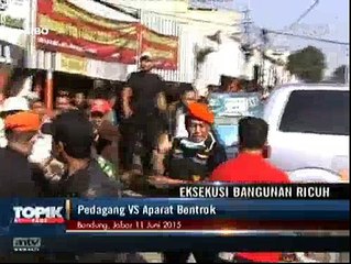 Kios Digusur, Pedagang dan Aparat Bentrok