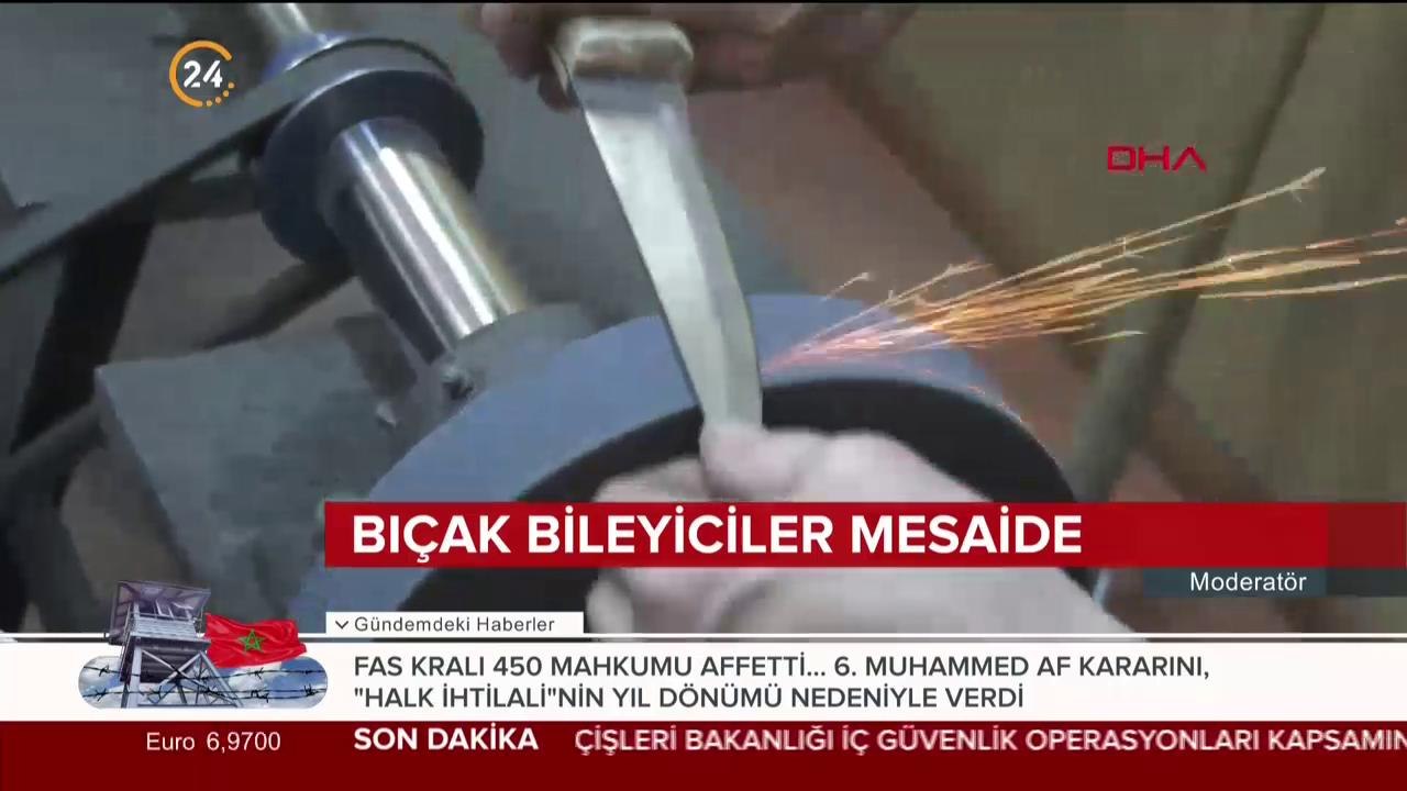 Bıçak bileyiciler mesaide