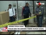 Polisi dan Kodim Sidoarjo Gerebek Pabrik Rokok Ilegal