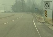 British Columbia Wildfire Smoke Creates Thick Haze in Okanagan
