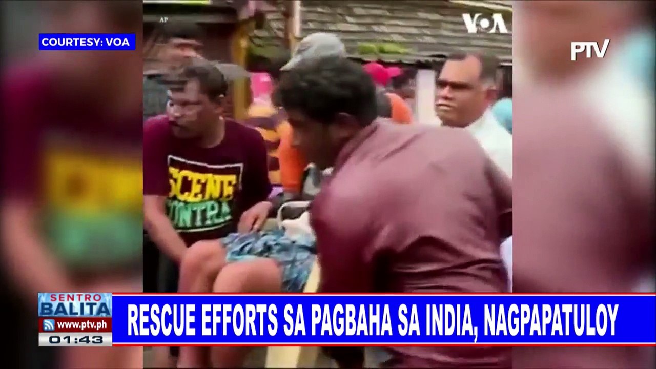 GLOBALITA: Rescue efforts sa pagbaha sa India, nagpapatuloy; 43 patay sa Italy dahil sa gumuhong tulay; Beauty pageant sa Ukraine, mga kambing ang bumida