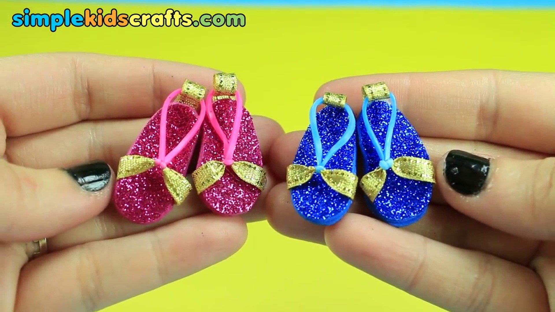 DIY Miniature Doll Shoes - For Barbie, Disney Princesses and Monster High -  Easy Doll Crafts - video Dailymotion
