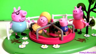 Peppa Pig Roundabout Playground Muddy Puddles Playset Play Doh Mummy Daddy Nickelodeon toy