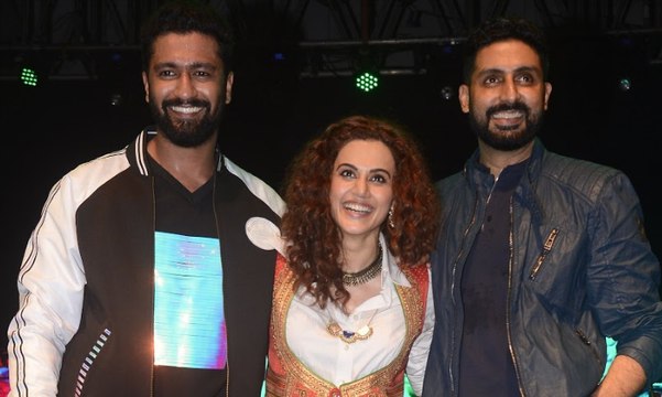 Abhishek Bachchan, Taapsee Pannu,Vicky Kaushal Promote Manmarziyan At Narsee Monjee