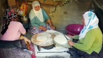 Köylü kadınların bayram hazırlığı