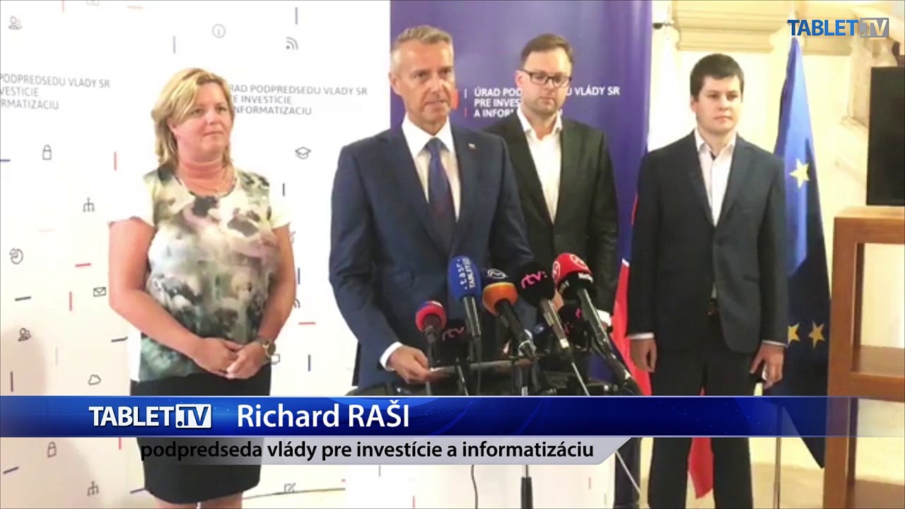ZÁZNAM: TK podpredsedu vlády SR pre investície a informatizáciu Richarda Rašiho