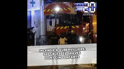 下载视频: Incendie à Aubervilliers: Sept blessés graves dont cinq enfants