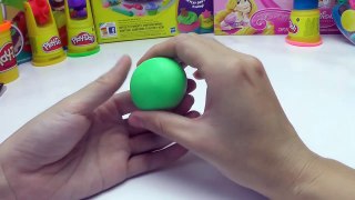 Funny Green Monsters Alien How to make with PLAY DOH at HOME DIY