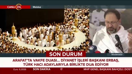 Arafat'ta vakfe duası