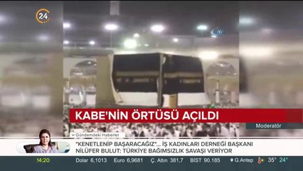 Kabe'nin örtüsü açıldı