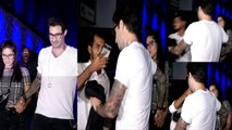 Sunny Leone's husband Daniel Weber SAVES her from FAN; Watch Video | FilmiBeat