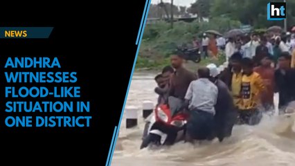 Andhra Pradesh’s Krishna district witnesses flood-like situation