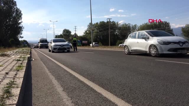 Çankırı Çankırı D 100 Karayolu'nda Uzun Araç Kuyruğu Oluştu Hd