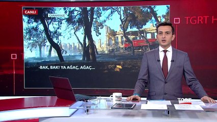 Çanakkale'de Yangın! Alevler Birden Yükseldi