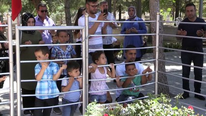 Download Video: Şehit Halisdemir'in kabrine ziyaretçi akını - NİĞDE