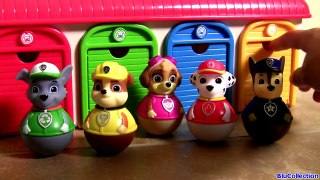 Tayo the Little Bus Garage of Paw Patrol Weebles Toys (꼬마버스 타요) (퍼피 구조대) Learn Colors 유튜브