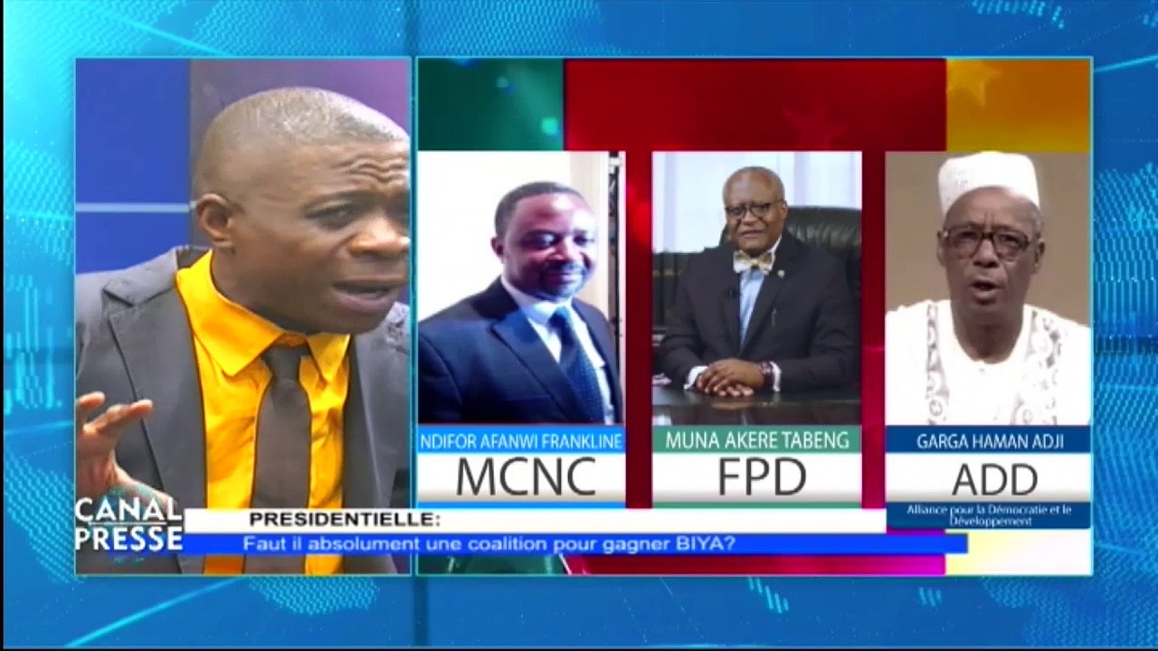 CANAL PRESSE du 19/08/2018: "PRÉSIDENTIELLE: Faut il absolument une coalition pour Gagner BIYA ?"