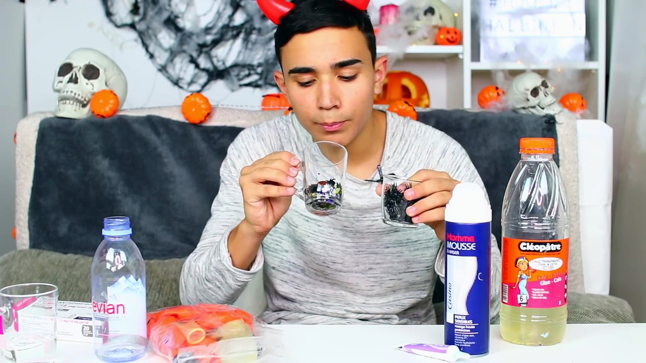 SLIME D'HALLOWEEN AVEC DES BALLONS !! JustJonathan