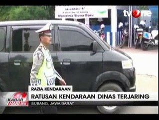 Tak Bayar Pajak, Ratusan Kendaraan Dinas Terjaring Razia