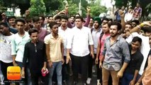 गुरुकुल कांगड़ी विश्वविद्यालय छात्र संघ सदस्यों ने नवजोत सिंह सिद्धू के खिलाफ किया प्रदर्शन