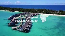 Fly direct, seven times a week to Maldives starting 1st November with Oman Air.  Stroll along pristine white sandy beaches, dive crystal clear waters and witnes