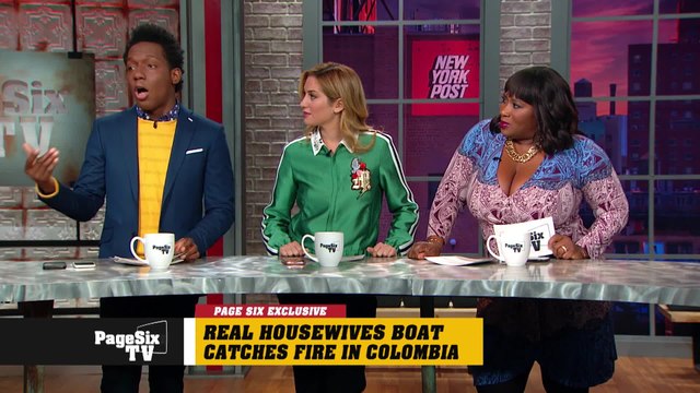 EXCLUSIVE: A Colombian booze cruise started with fun in the sun for the #RHONY, and ended with the boat catching fire! @CarlosGreer has the details on their boat ride from hell! #PageSixTV @Bethenny