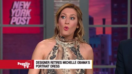 "It's for Mrs. Obama only." The dress worn by @MichelleObama in her official portrait has been retired by designer @MillybyMichelle. Plus, the former first lady and @BarackObama hit up #Broadway to see the boss, Bruce @springsteen. #PageSixTV #Springsteen