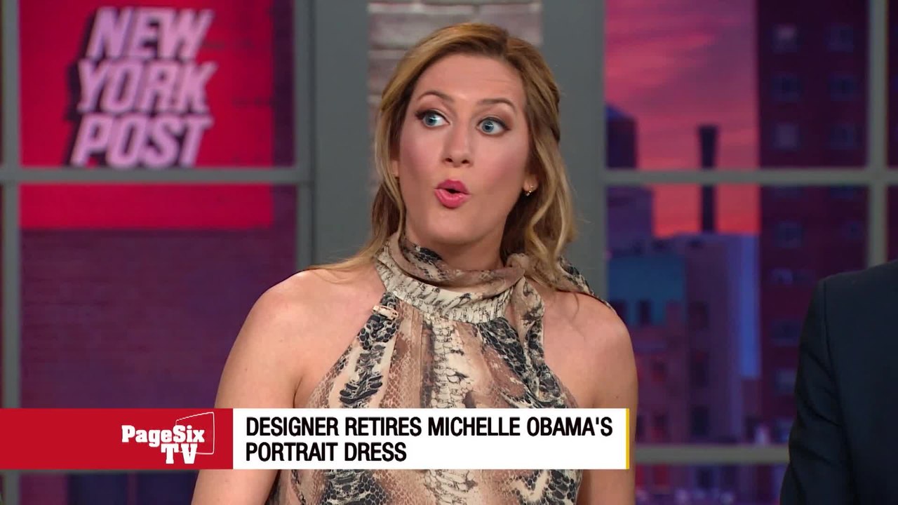 "It's for Mrs. Obama only." The dress worn by @MichelleObama in her official portrait has been retired by designer @MillybyMichelle. Plus, the former first lady and @BarackObama hit up #Broadway to see the boss, Bruce @springsteen. #PageSixTV #Springsteen