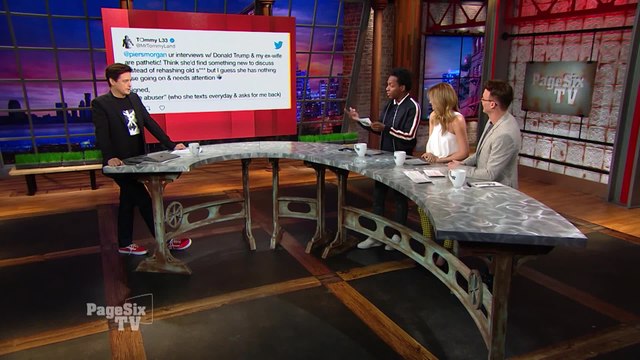 #MötleyCrüe drummer #TommyLee is in a full-blown war with his son Brandon, who allegedly punched Tommy in the face over a Tweet. What's behind their brawl and what did @PiersMorgan have to do with it? Find out on today's #PageSixTV! #PamelaAnderson @MrTom