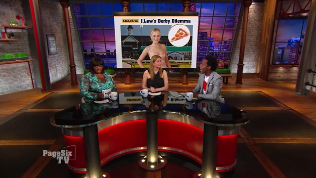 EXCLUSIVE: #JenniferLawrence had a fashion emergency at a #KentuckyDerby pre-party! Her @DolceGabbana dress arrived with a pizza stain! #PageSixTV's got the scoop on the sloppy slice!