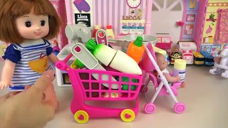 Baby Doll Kitchen and play doh cooking play