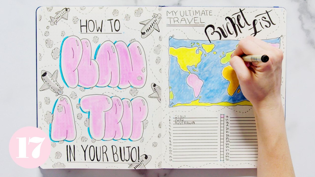 How To Plan A Trip Using Your Bullet Journal