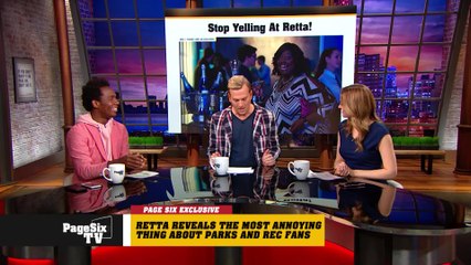 Thinking of yelling "treat yo self" at @unfoRETTAble -- you betta watch yo self! The #ParksAndRec star might have a few different words for you! #PageSixTV!