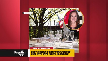 Rudy Giuliani's divorce is getting ugly! Looks like his ex Judith is getting custody of the Hamptons! Friends are picking sides in the Battle of Rudy Judy and #PageSixTV has the scoop!