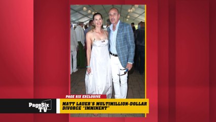 Disgraced #TODAY show host #MattLauer's divorce from wife Annette Roque is "imminent," and the big break up is gonna break the bank! #PageSixTV's got the scoop!