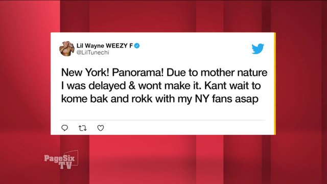Fans of @LilTunechi were a lil upset that he cancelled his performance at #NYC's #Panorama festival! He says it was because of the weather, but #PageSixTV's got the scoop on the real reason why he called things off!