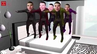 Five little Russians jumping on the bed