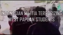 WATCH AND SHARE: Indonesian militia in Surabaya terrorize West Papuan students, racially abuse them and vandalise their dormitry. All just for not raising the I