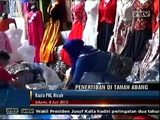 Razia PKL di Tanah Abang Kembali Ricuh