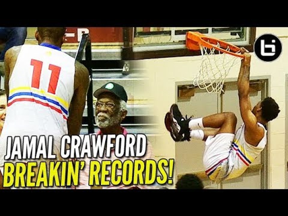 Jamal Crawford BREAKS RECORD w/ NBA LEGEND BILL RUSSELL at The Crawsover!!!