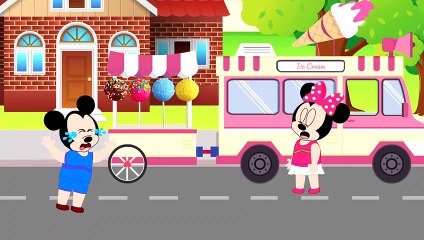 Mickey Mouse baby and Minnie Mouse baby eating Tasty Cake pops Ice Cream Truck crying , Tv hd 2019 cinema comedy action
