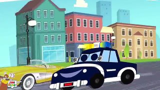 Police Car Song I Cops Chase Thief Vehicles by Fun For Kids TV