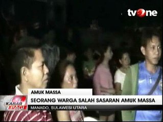 Seorang Pemuda Salah Sasaran Amuk Massa