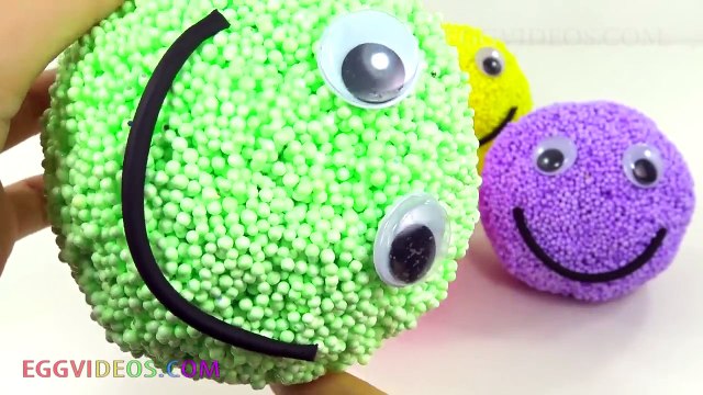 Learn Colors Play Doh Animal Dolphin Foam Surprise Eggs Finger Family Nursery Rhymes Micke